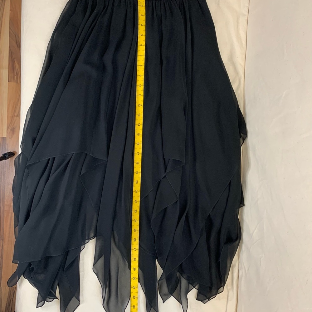 Oleg Cassini Silk Tiered Skirt - Picture 4 of 6